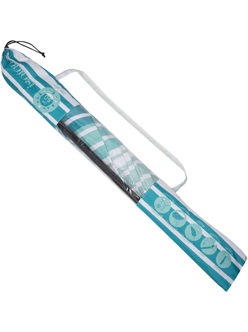 Parasol ultra résistant, structure anti-vent, léger et anti-uv upf50+ Isotoner Bleu - Kiabi