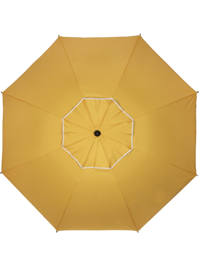 Parasol ultra résistant, structure anti-vent, léger et anti-uv upf50+ Isotoner Jaune - Kiabi