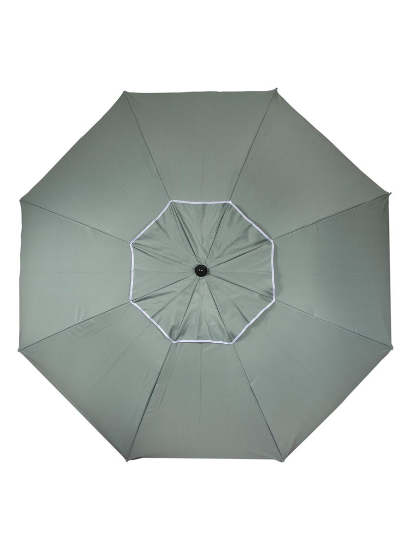 Parasol ultra résistant, structure anti-vent, léger et anti-uv upf50+ Isotoner Kaki - Kiabi