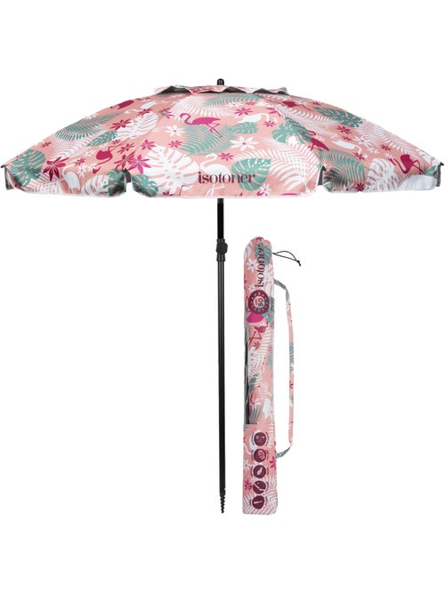 Parasol ultra résistant, structure anti-vent, léger et anti-uv upf50+ Isotoner - Kiabi