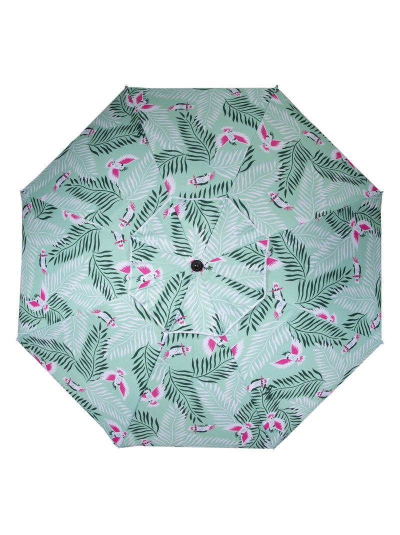 Parasol ultra résistant, structure anti-vent, léger et anti-uv upf50+ Isotoner Vert clair - Kiabi