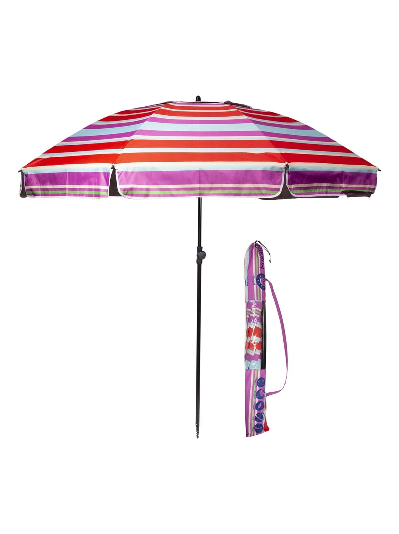 Parasol ultra résistant, structure anti vent, léger et anti uv upf50+ Multicolore - Kiabi