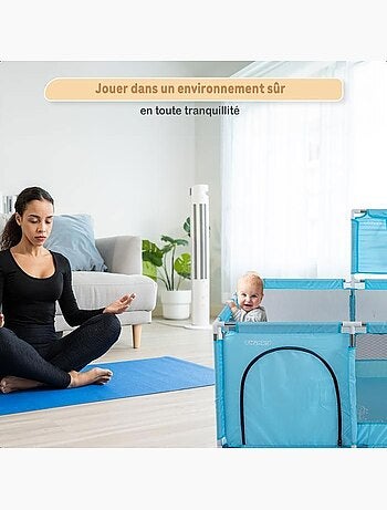 Parc bébé - aire de jeux pliable avec panier et 50 balles - twinky
