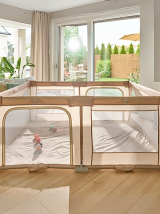Parc bébé 180x150 cm - LIONELO Florence - Très grand espace - Rapide pliage - Sac inclus