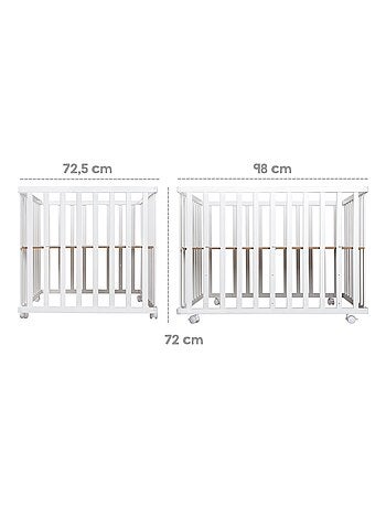 Parc bébé 75 x 100 + tapis imprimé lapin 'Fox & Bunny' ROBA