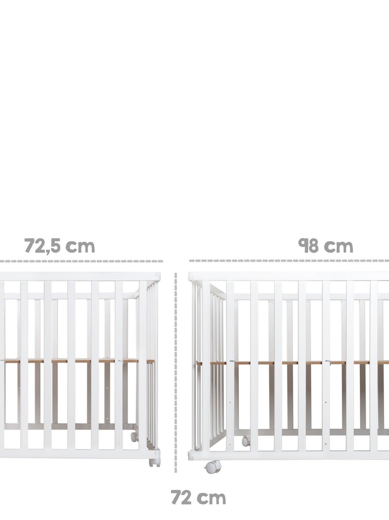 Parc bébé 75 x 100 + tapis imprimé lapin 'Fox & Bunny' ROBA Blanc - Kiabi