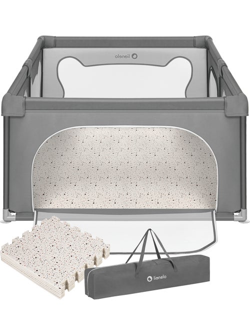 Parc bébé avec tapis LIONELO Willow - 187 x 127 cm - Bonne isolation du sol - Tapis double face - Kiabi Parc bébé avec tapis LIONELO Willow - 187 x 127 cm - Bonne isolation du sol - Tapis double face - Kiabi