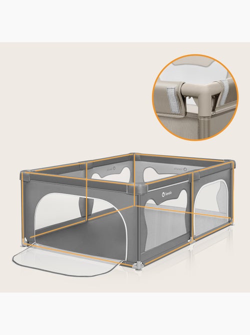 Parc bébé avec tapis LIONELO Willow - 187 x 127 cm - Bonne isolation du sol - Tapis double face - Kiabi Parc bébé avec tapis LIONELO Willow - 187 x 127 cm - Bonne isolation du sol - Tapis double face - Kiabi