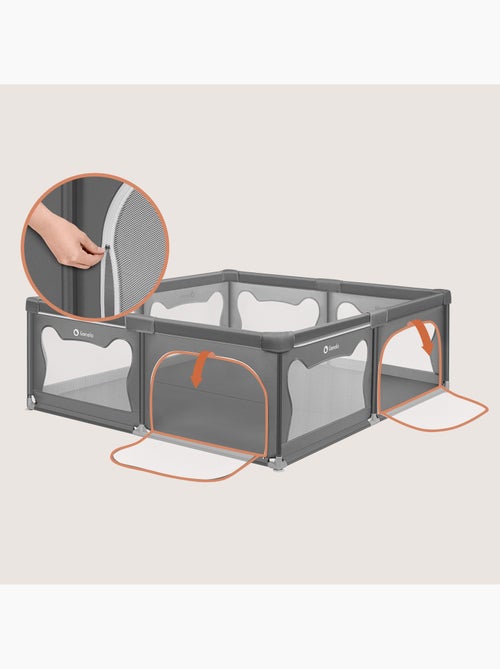 Parc bébé avec tapis LIONELO Willow - 187 x 207 cm - Bonne isolation du sol - Tapis double face - Kiabi Parc bébé avec tapis LIONELO Willow - 187 x 207 cm - Bonne isolation du sol - Tapis double face - Kiabi