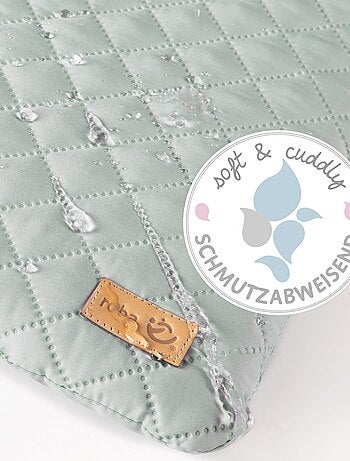 Parc bébé hexagonal en bois réglable avec tapis déperlant 'roba Style' ROBA