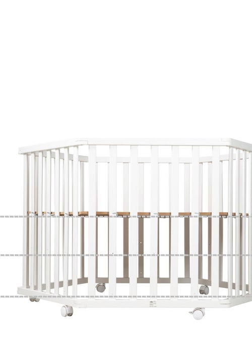 Parc bébé hexagonal en bois réglable avec tapis 'Miffy' ROBA - Kiabi