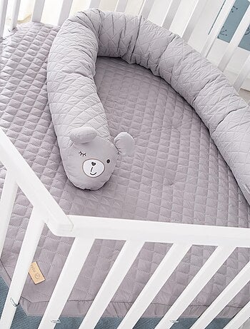 Parc bébé hexagonal mobile en bois avec tapis déperlant et traversin 'Roba roba Style'