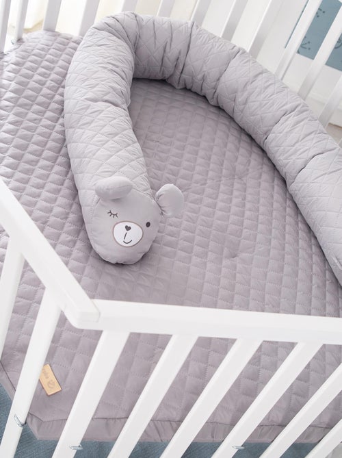 Parc bébé hexagonal mobile en bois avec tapis déperlant et traversin 'Roba roba Style' - Kiabi