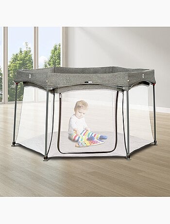 Parc bébé hexagonal pliable léger Luxembourg Asalvo