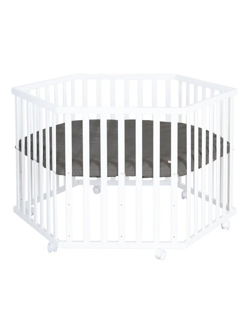 Parc bébé hexagonal + tapis déperlant en cuir végan luxe - ROBA 'luxe' - Kiabi Parc bébé hexagonal + tapis déperlant en cuir végan luxe - ROBA 'luxe' - Kiabi