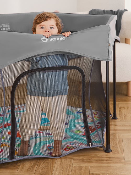 Parc bébé LIONELO Roel Plus - Grand espace de jeu -  Entrée latérale - Pliage rapides - Léger - Kiabi
