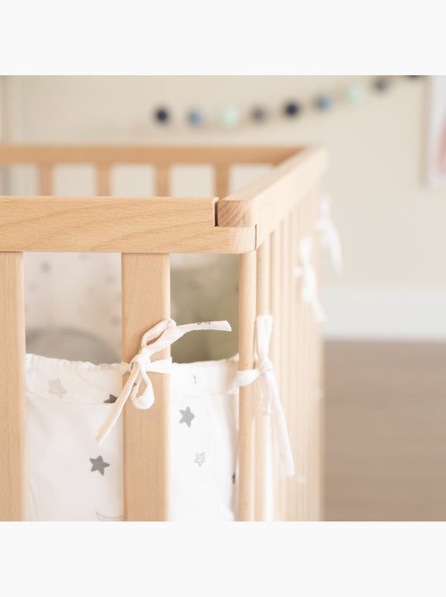 Parc bébé minimaliste 75 × 100 cm avec tapis Sternenzauber gris Roba - Kiabi
