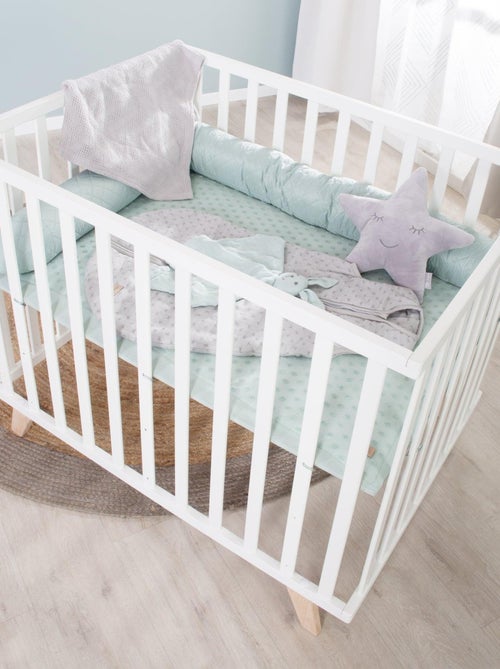 Parc bébé mobile en bois avec Tapis en coton bio 'Roba lil planet' - Kiabi