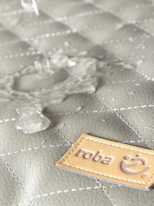 Parc bébé mobile en bois avec Tapis matelassé en cuir végan 'Roba luxe' - Kiabi