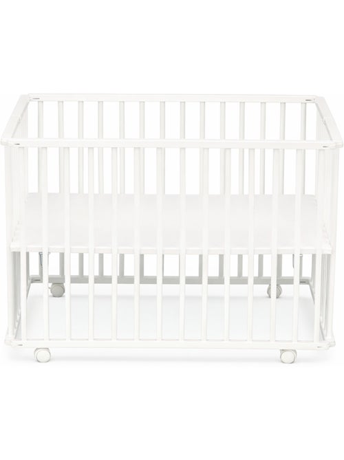 Parc bébé pliant 75x100cm avec roulettes et fond réglable - BABYPRICE - Kiabi