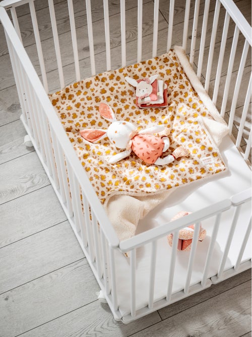 Parc bébé pliant 75x100cm avec roulettes et fond réglable - BABYPRICE - Kiabi