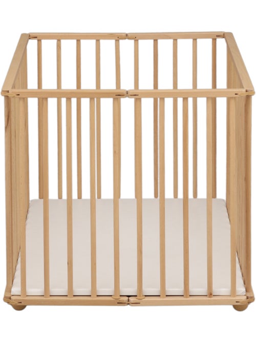 Parc bébé pliant 75x100cm avec roulettes et fond réglable - BABYPRICE - Kiabi