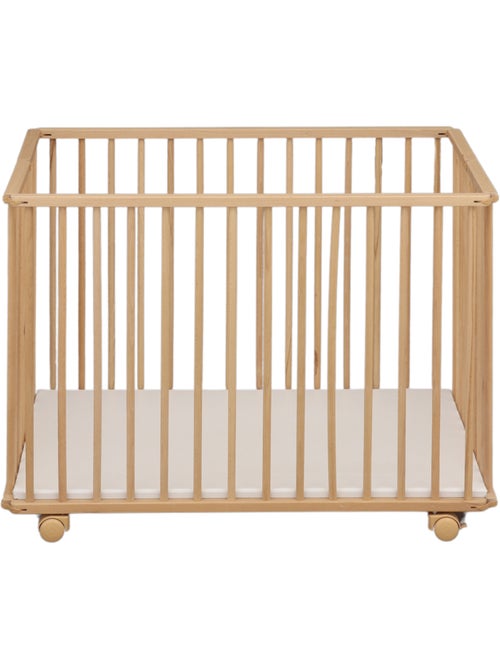 Parc bébé pliant 75x100cm avec roulettes et fond réglable - BABYPRICE - Kiabi