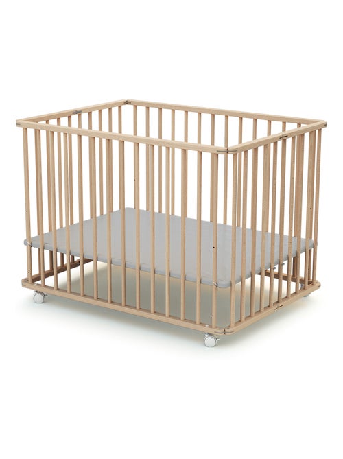 Parc bébé pliant en bois - Kiabi