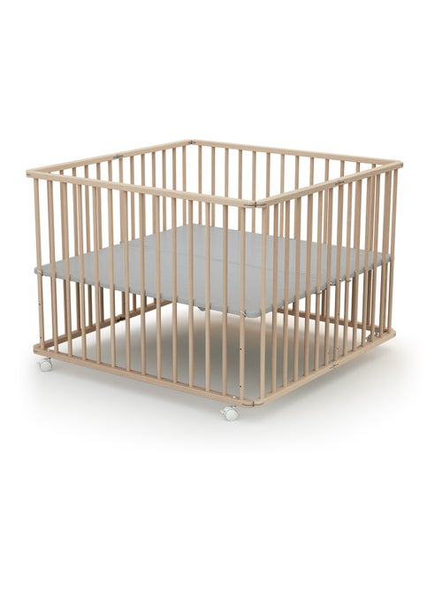 Parc bébé pliant en bois - Kiabi