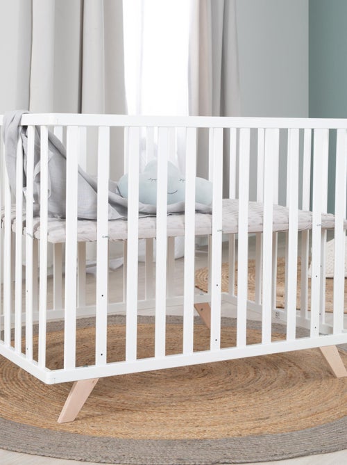 Parc bébé rectangulaire avec tapis en coton bio 'Roba lil planet' - Kiabi