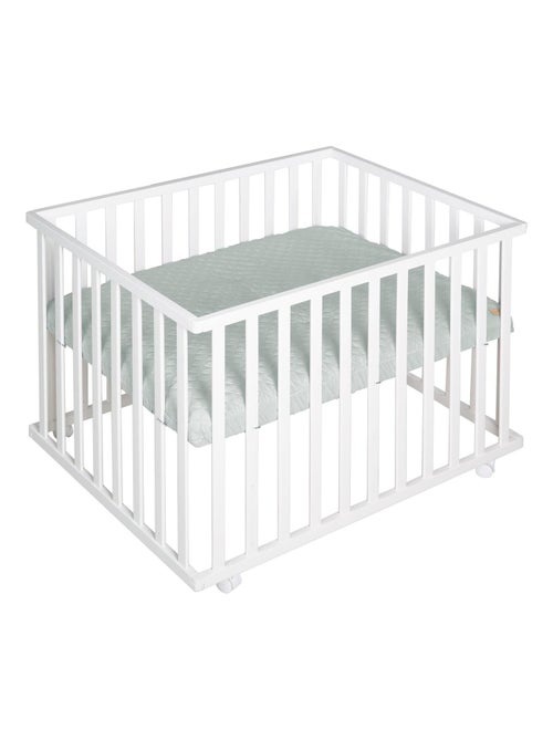 Parc bébé rectangulaire en bois avec tapis déperlant 'Roba Style ROBA' - Kiabi