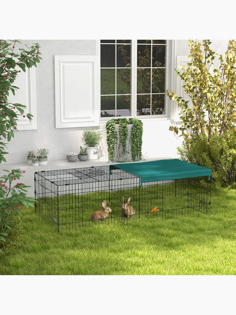 Parc enclos modulable acier avec bache pour lapins rongeurs petits animaux Vert - Kiabi