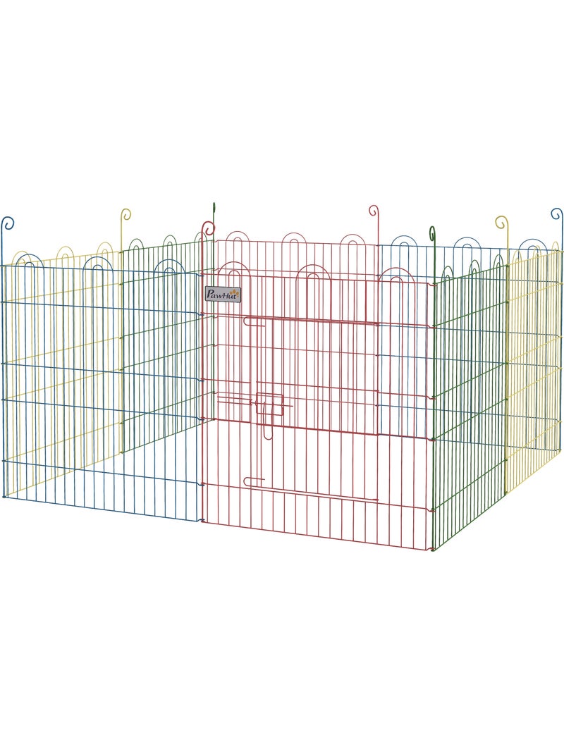 Parc enclos modulable pour chien animaux porte métal multicolore Multicolore - Kiabi