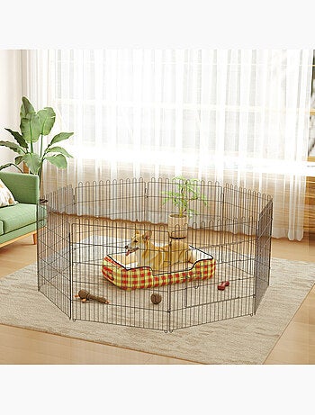 Parc enclos pour chiens chiots 71lx61h cm
