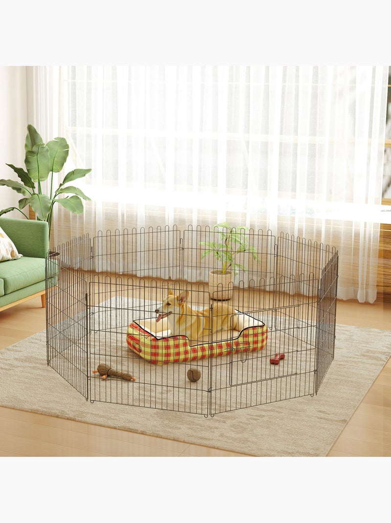 Parc enclos pour chiens chiots 71lx61h cm Noir - Kiabi