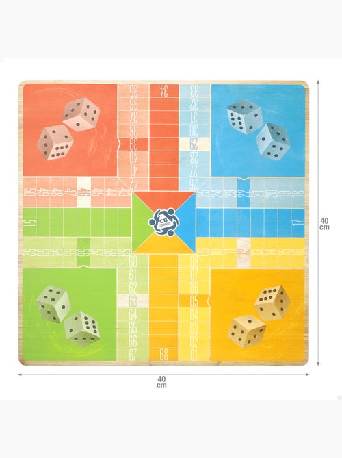 Parcheesi et jeu de l'oie 2-en-1 cb games - Kiabi