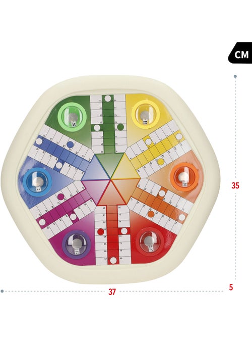 Parcheesi et jeu de l'oie 2 en 1 jeux cb automatiques - Kiabi
