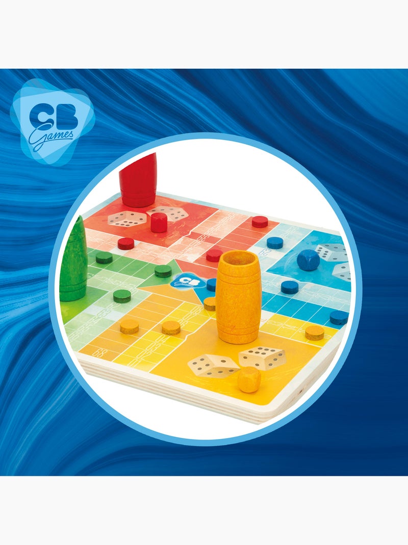 Parcheesi et jeu de l'oie en bois cb games N/A - Kiabi
