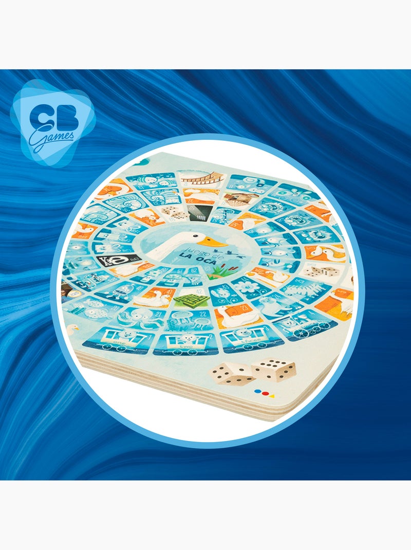 Parcheesi et jeu de l'oie en bois cb games N/A - Kiabi