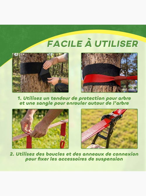 Parcours d'obstacles Ninja enfants 10 M charge 100 kg PP rouge - Kiabi Parcours d'obstacles Ninja enfants 10 M charge 100 kg PP rouge - Kiabi