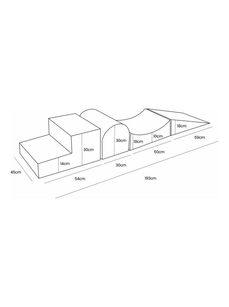 Parcours Motricité Bébé - Parcours de Motricité pour Enfant Kaki - Kiabi