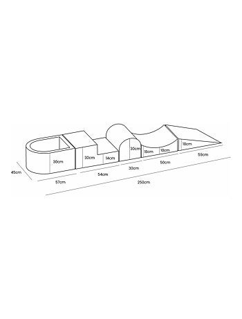 Parcours Motricité Bébé - Piscine à Balles (Sans balles)