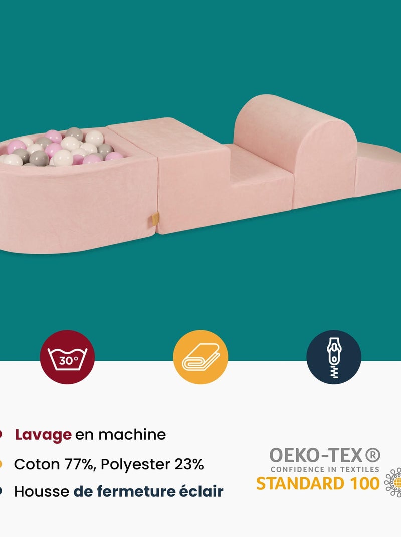 Parcours Motricité Bébé avec Piscine à Balles pour Enfant Ecru - Kiabi