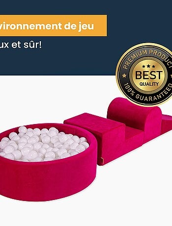 Parcours Motricité Bébé avec Piscine à Balles pour Enfant