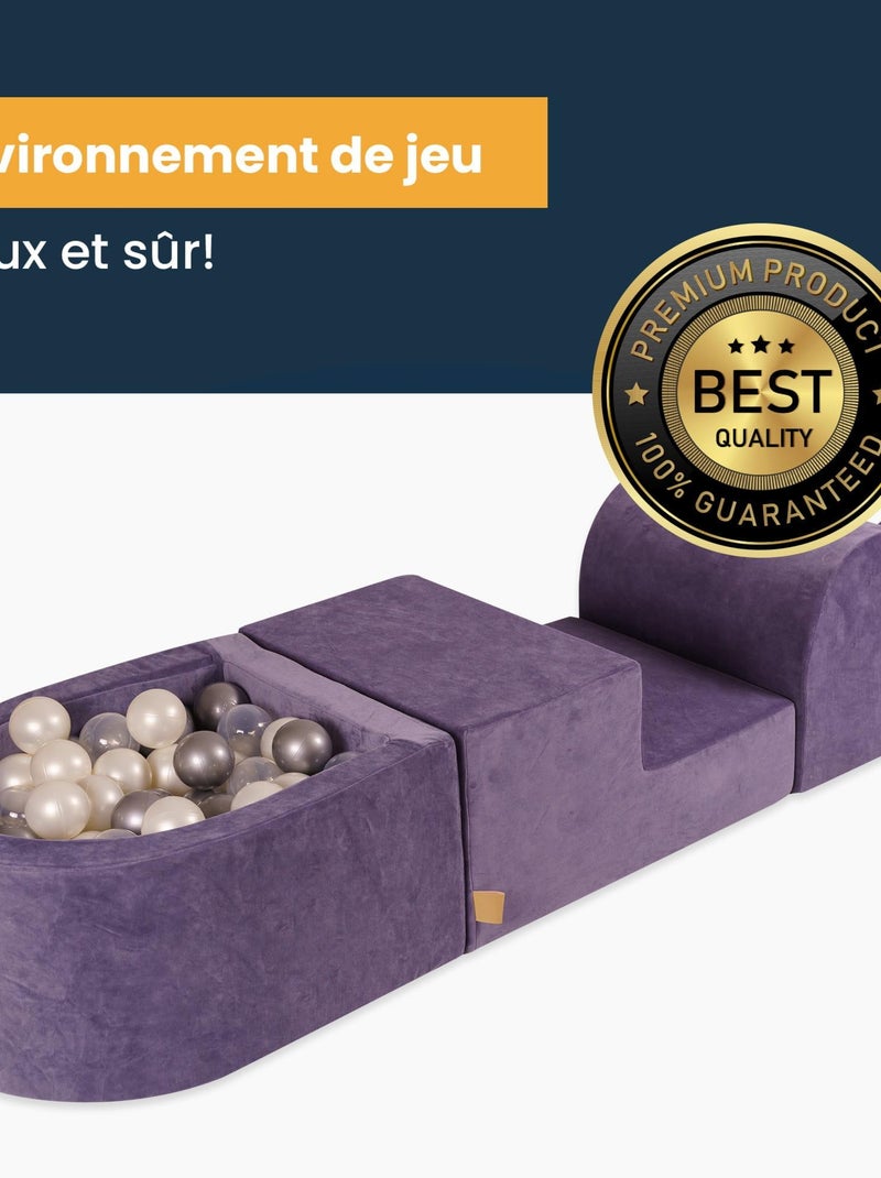 Parcours Motricité Bébé avec Piscine à Balles pour Enfant Transparent - Kiabi