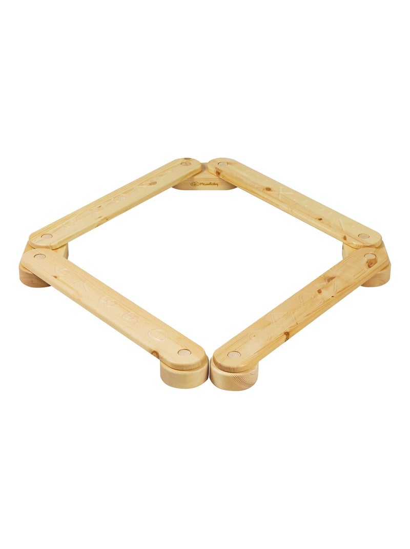 Parcours sensoriel, bois, 4 éléments Beige - Kiabi