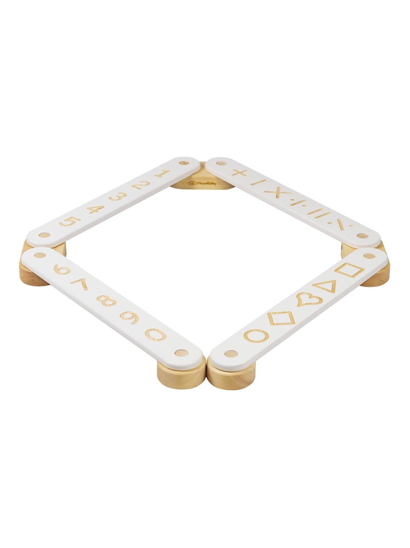 Parcours sensoriel, bois, 4 éléments Blanc - Kiabi