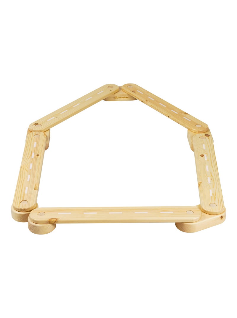 Parcours sensoriel, bois, 5 éléments Beige - Kiabi