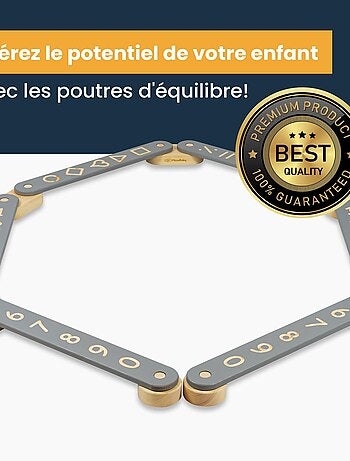 Parcours sensoriel, bois, 5 éléments