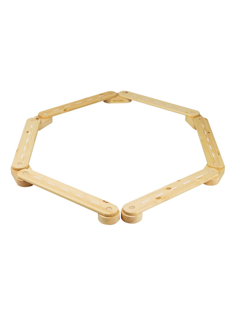 Parcours sensoriel, bois, 6 éléments Beige - Kiabi